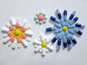 Tabletten-Blumen