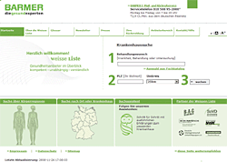 Screenshot Barmer-Website