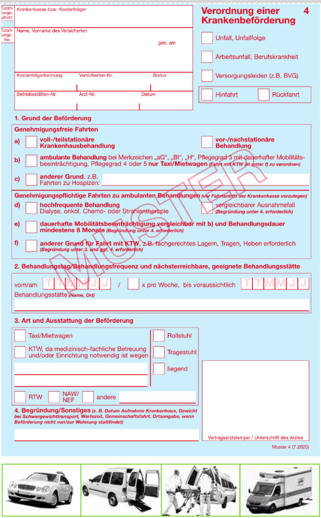 E-Learning Und Geändertes Formular: Verordnung Von Krankenfahrten ...
